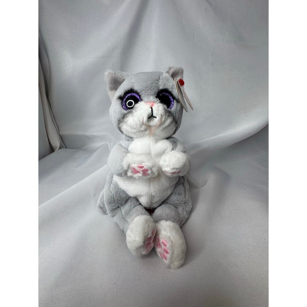 Ty Beanie Baby Bellies - MORGAN the Cat (6 Inch) Stuffed Animal Toy- NWT
